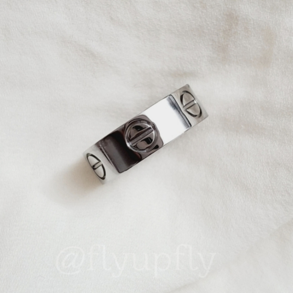 NWT Screw Ring 18K Plated Stainless Steel